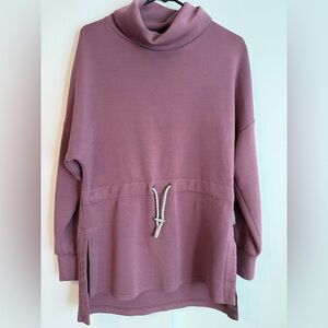 Varley Purple Cowl Neck Sweatshirt